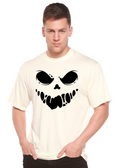 Halloween Boo Men's Bamboo Viscose/Organic Cotton Short Sleeve Graphic T-Shirt