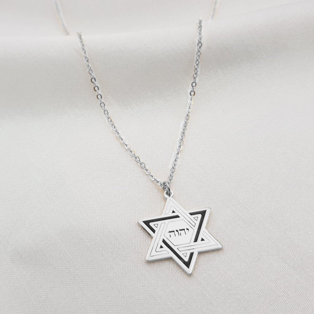 Star of David YHWH Necklace