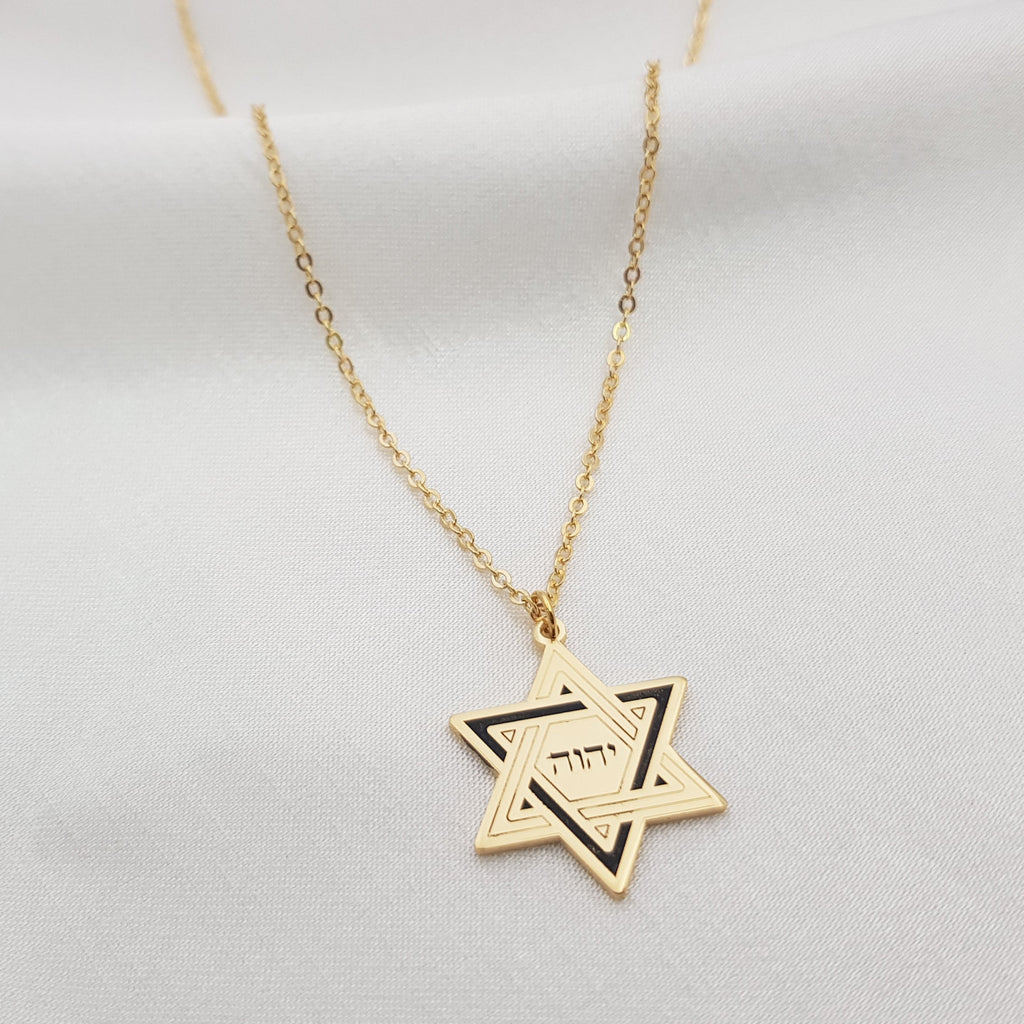 Star of David YHWH Necklace