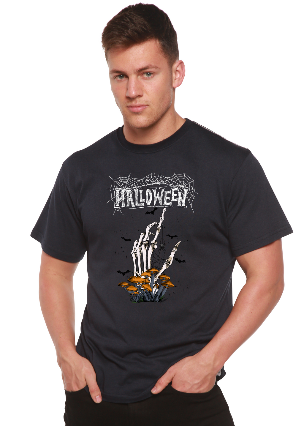 Halloween Men's Bamboo Viscose/Organic Cotton Short Sleeve Graphic T-Shirt