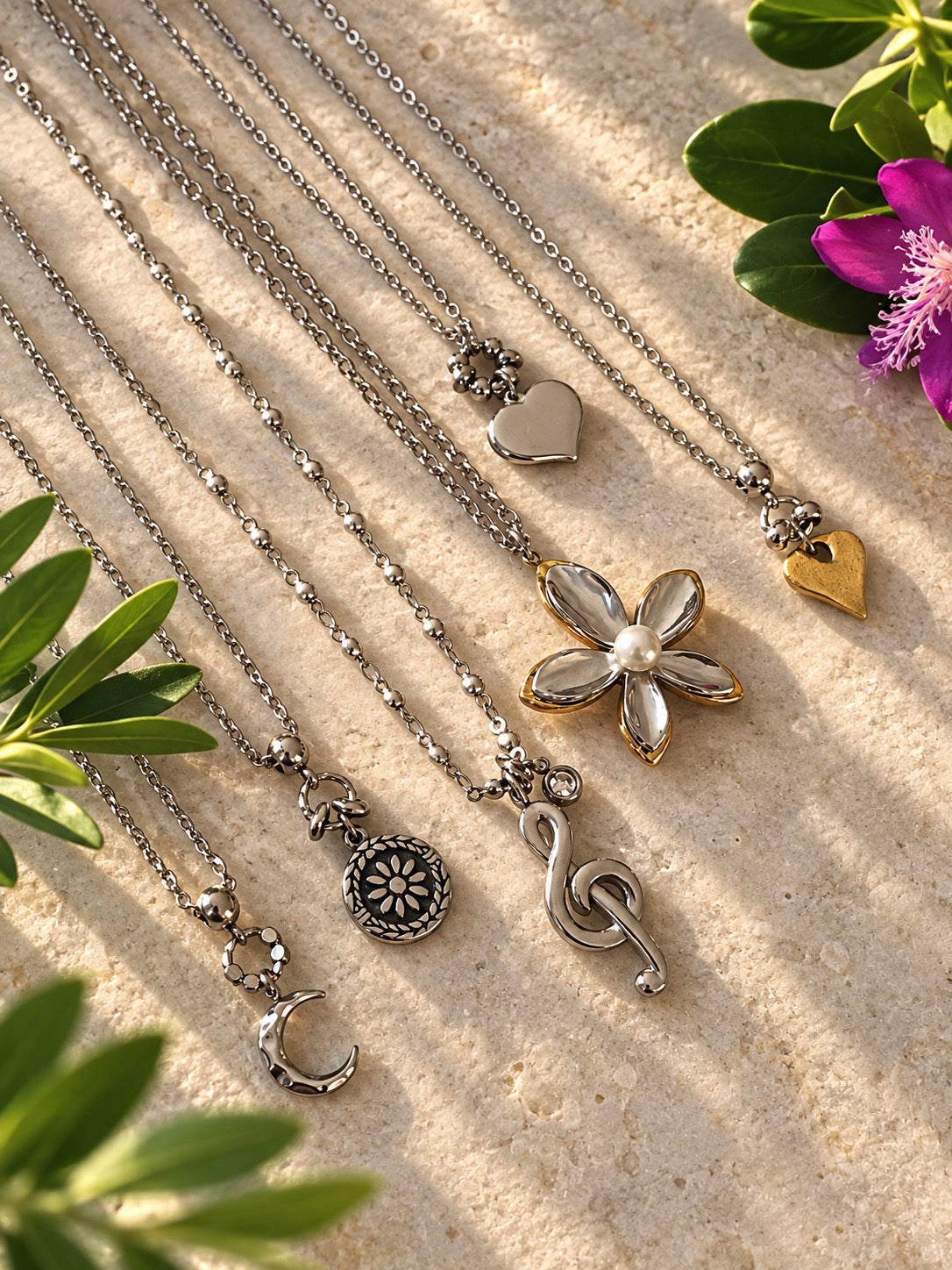 Tiny Moon Necklace
