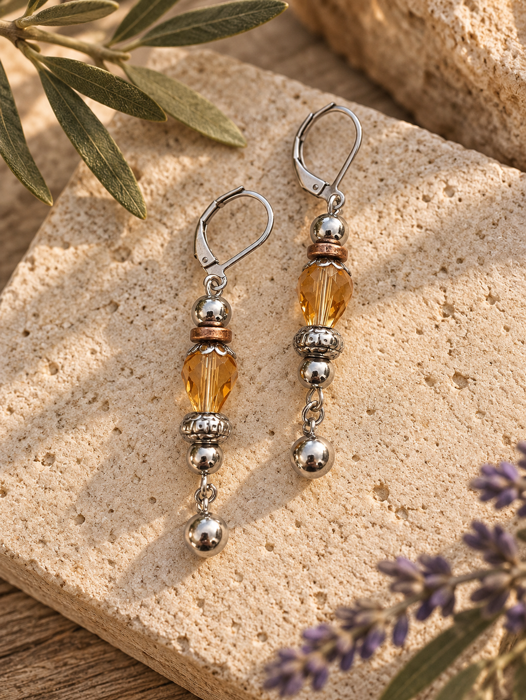 Silver Spice Earrings