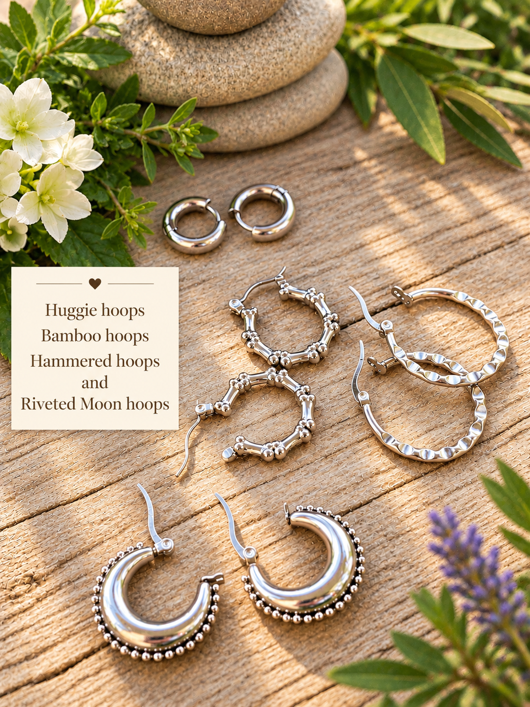 Hammered Hoops