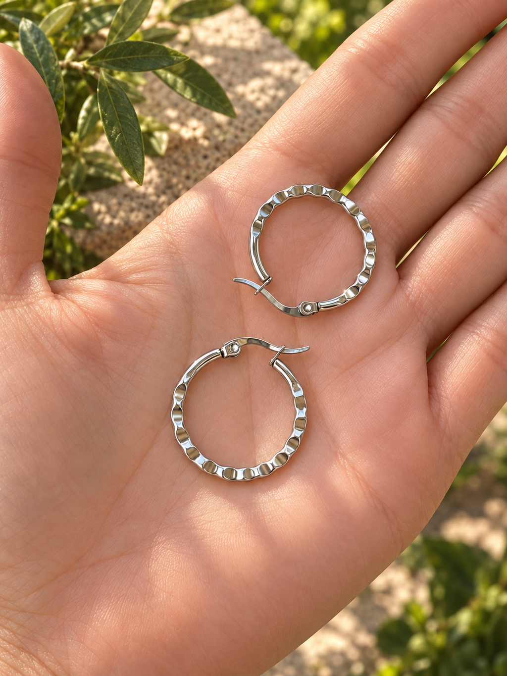 Hammered Hoops