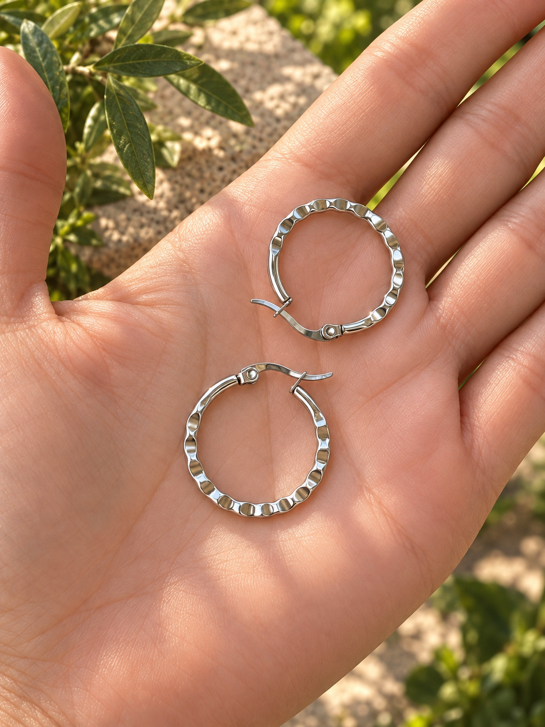 Hammered Hoops