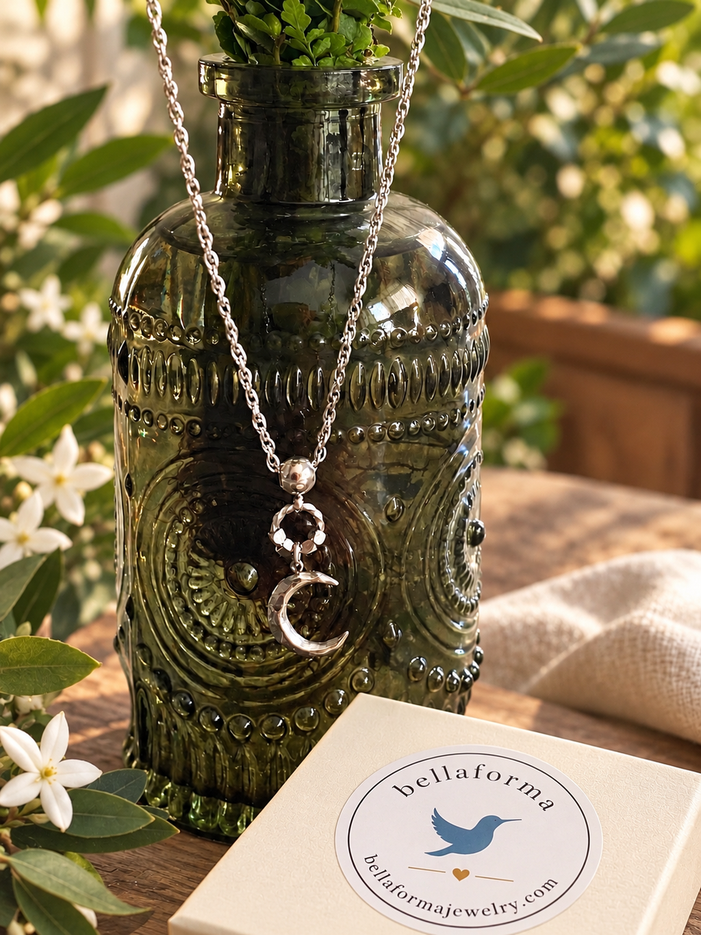 Tiny Moon Necklace
