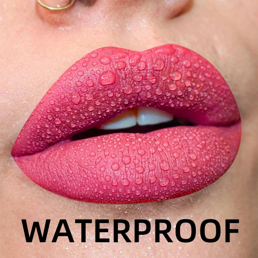 Matte Velvet Lip Gloss - Waterproof Liquid Lipstick (19 Colors)