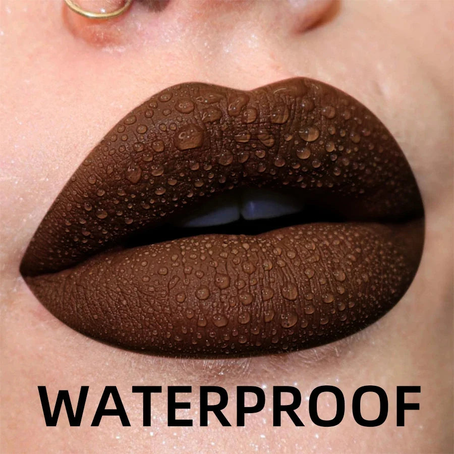 Matte Velvet Lip Gloss - Waterproof Liquid Lipstick (19 Colors)