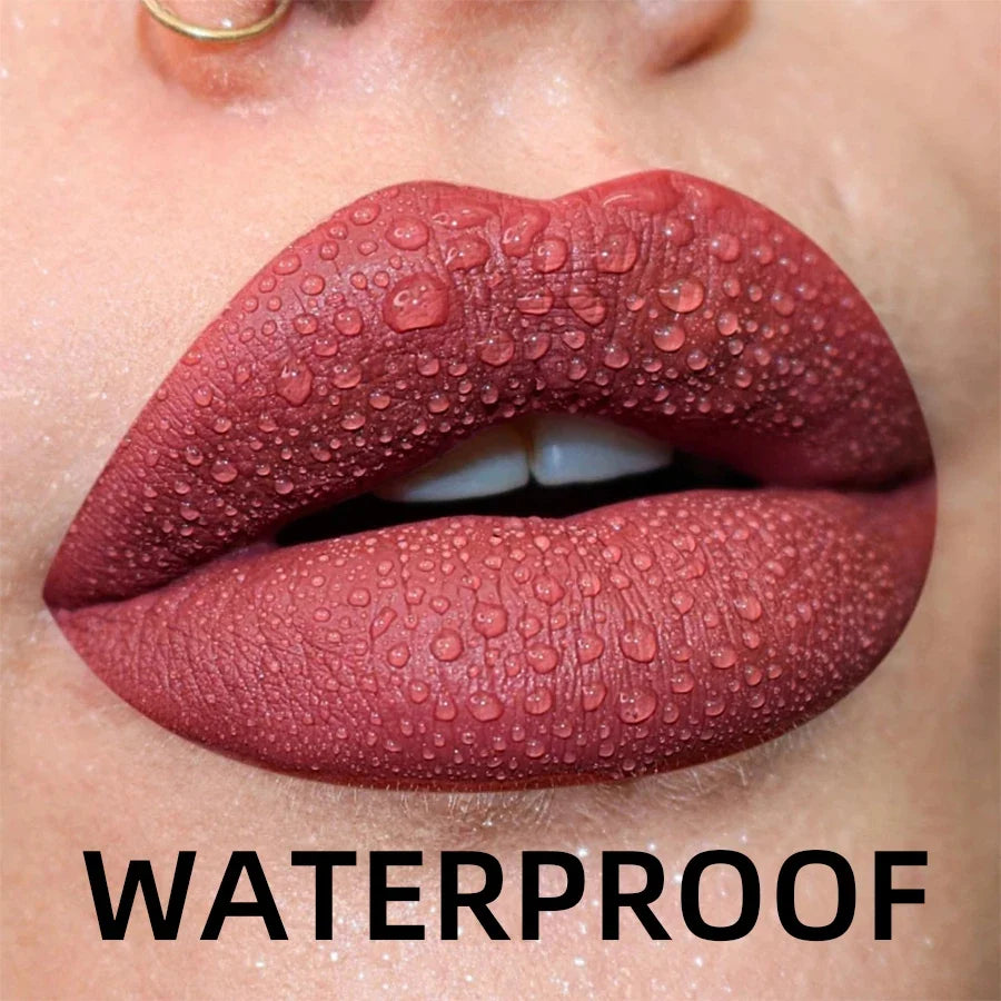 Matte Velvet Lip Gloss - Waterproof Liquid Lipstick (19 Colors)