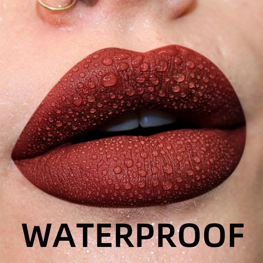 Matte Velvet Lip Gloss - Waterproof Liquid Lipstick (19 Colors)