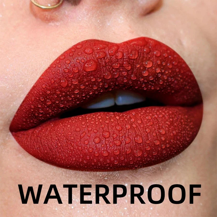 Matte Velvet Lip Gloss - Waterproof Liquid Lipstick (19 Colors)