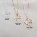 Israel Support Heart Necklace - 6 Styles