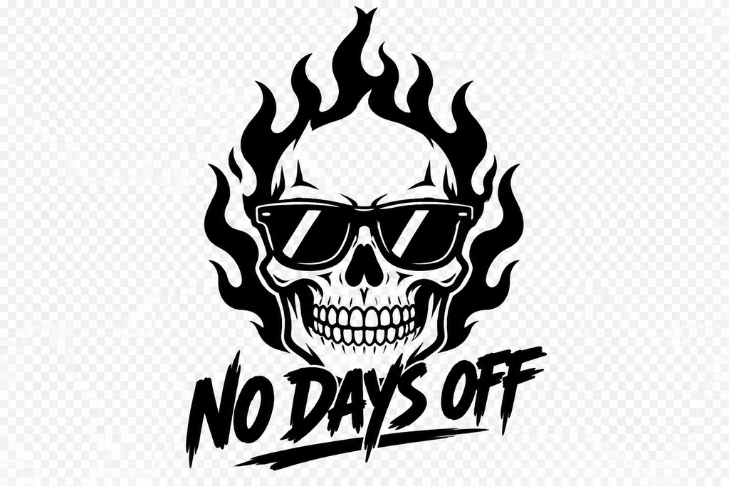 No Days Off Hoodie graphic
