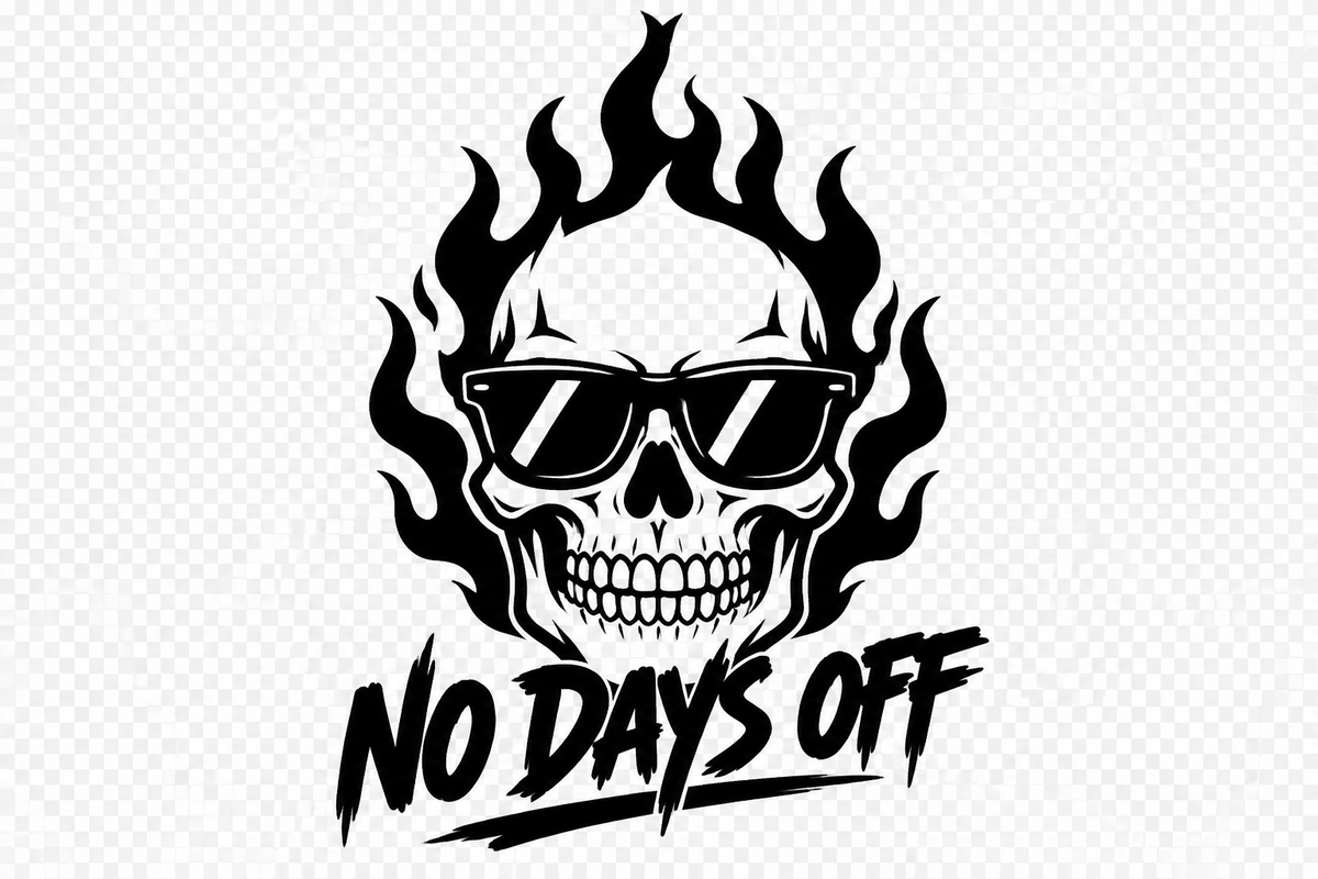 No Days Off Hoodie graphic